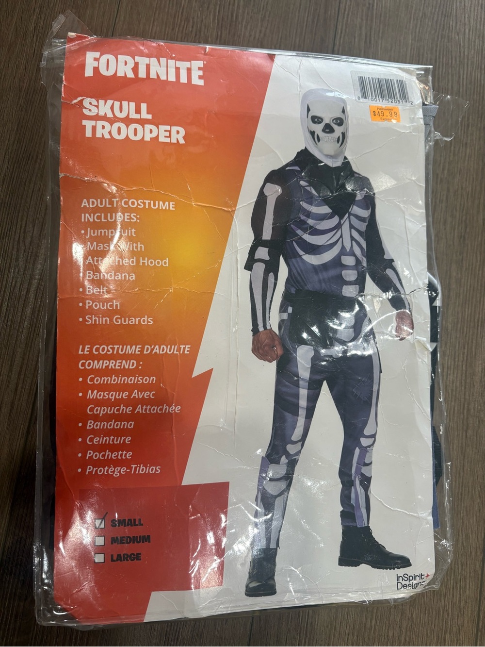 Fortnite Skull Trooper Adult Halloween Costume
